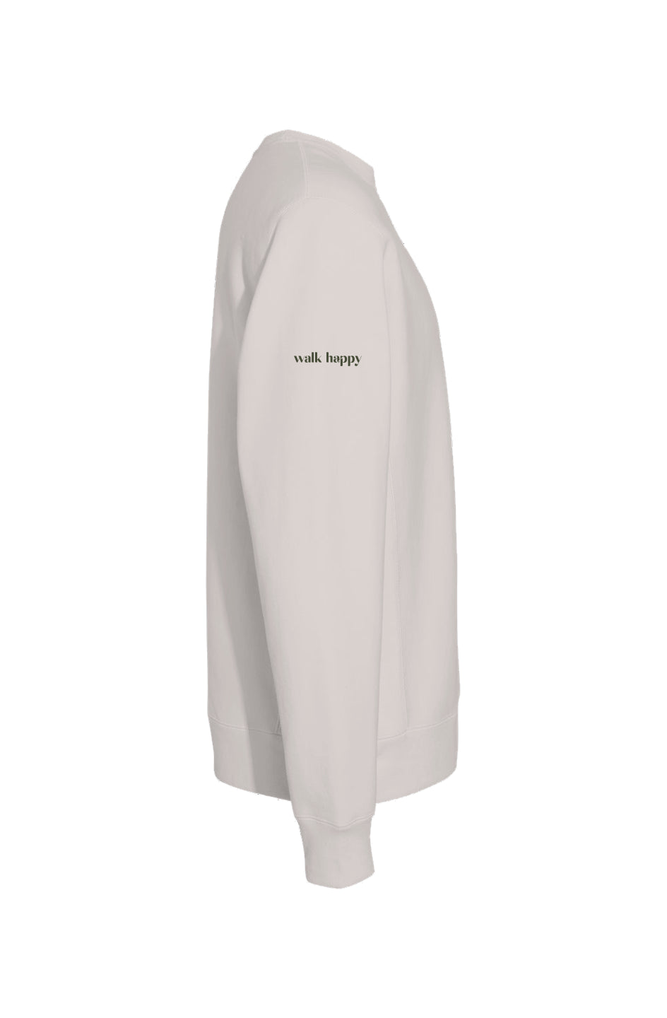 Walk Happy Heavyweight CrossGrain Crew Neck Bone