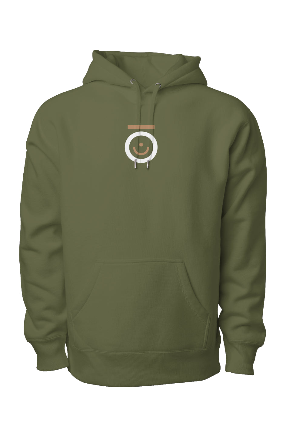 Walk Happy Heavyweight CrossGrain Hoodie Army Gree