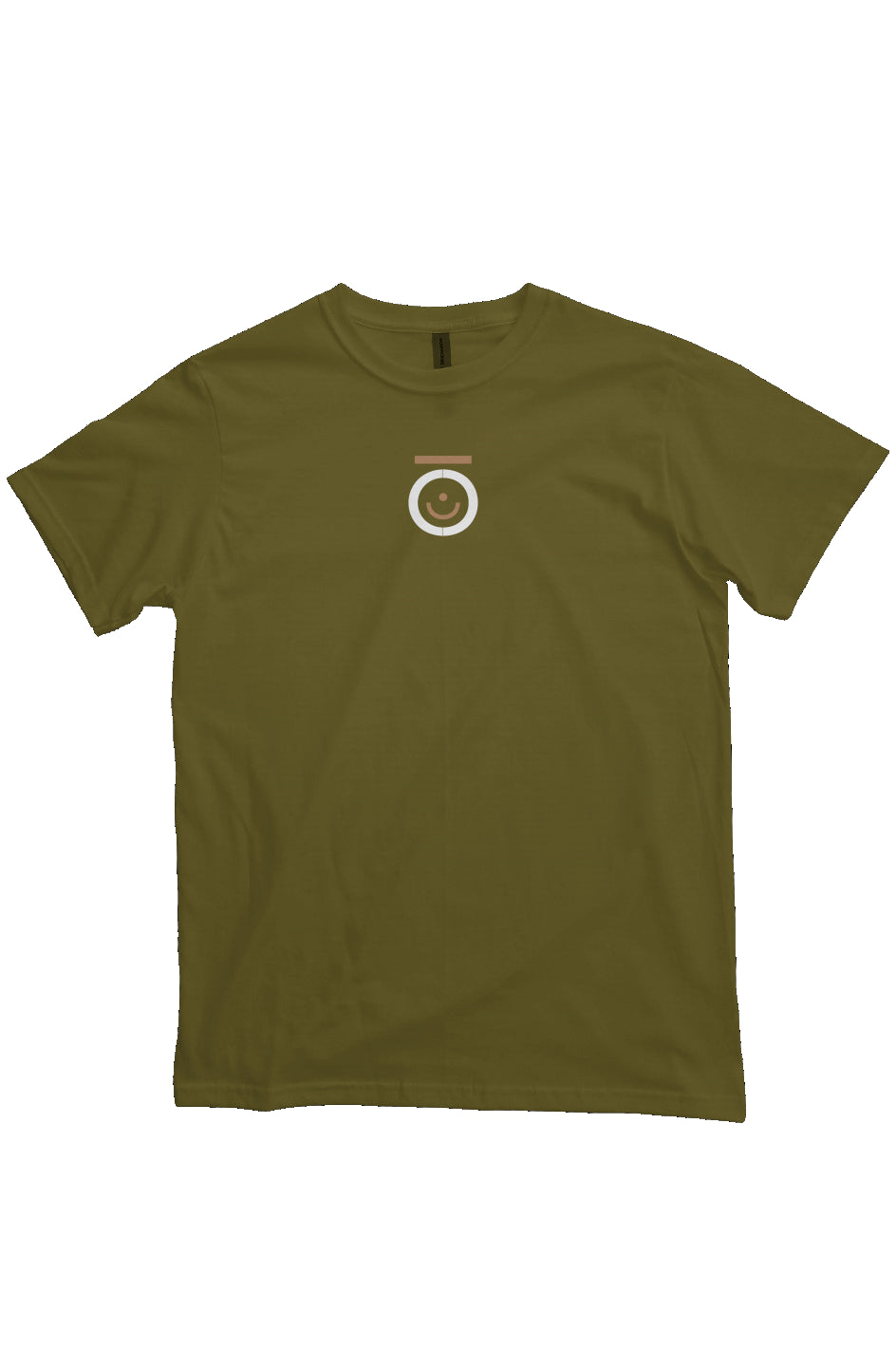Walk Happy Heavyweight T Shirt Olive Green