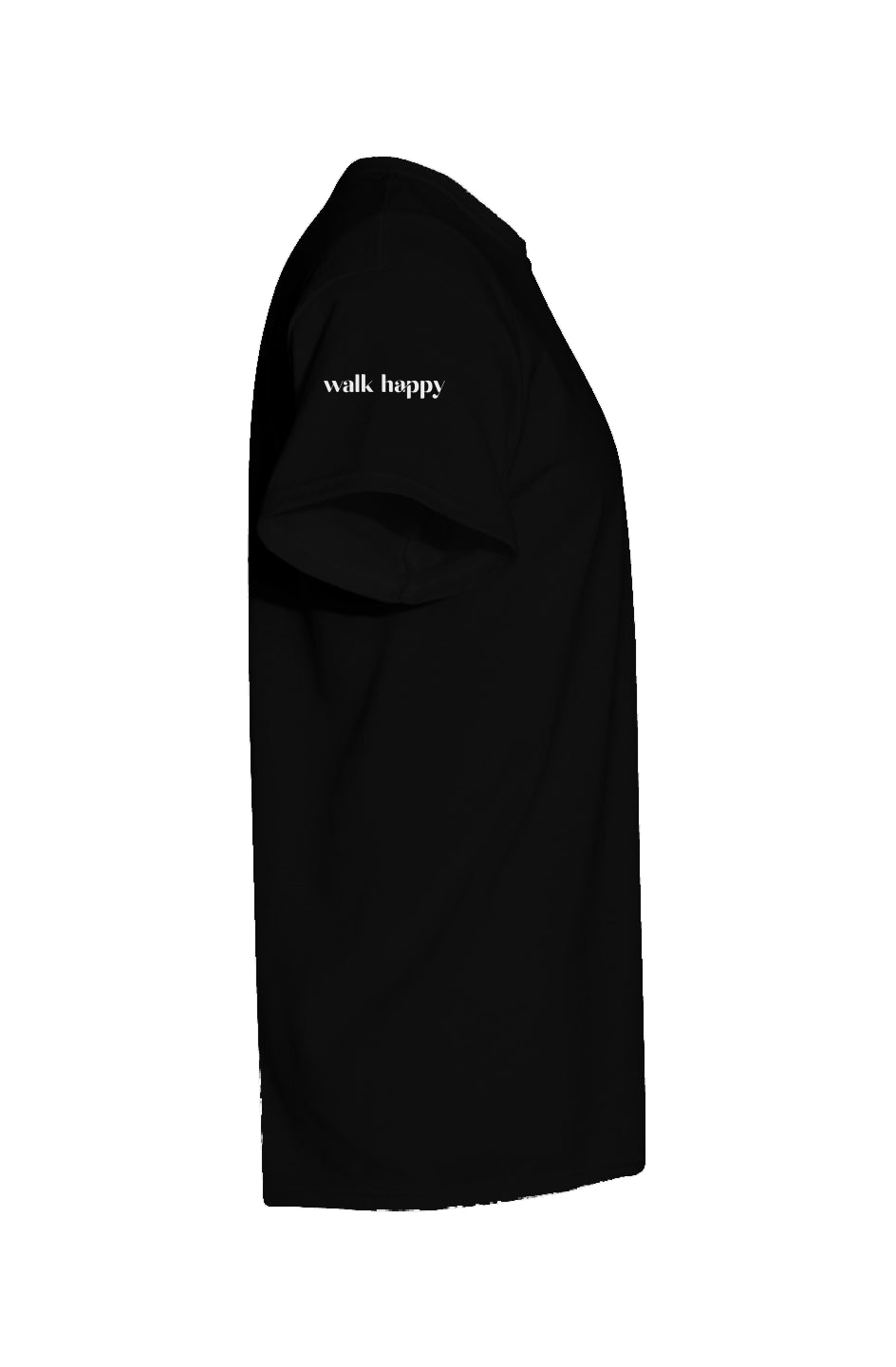 Walk Happy Heavyweight T Shirt Black