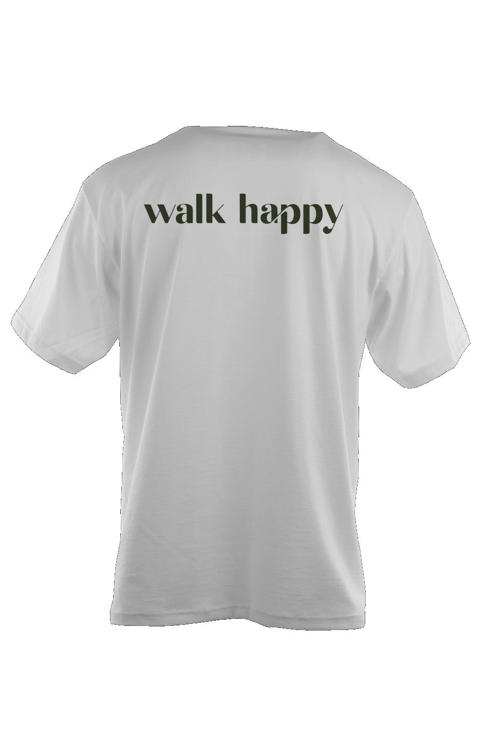 Walk Happy Oversized Heavyweight T Shirt White