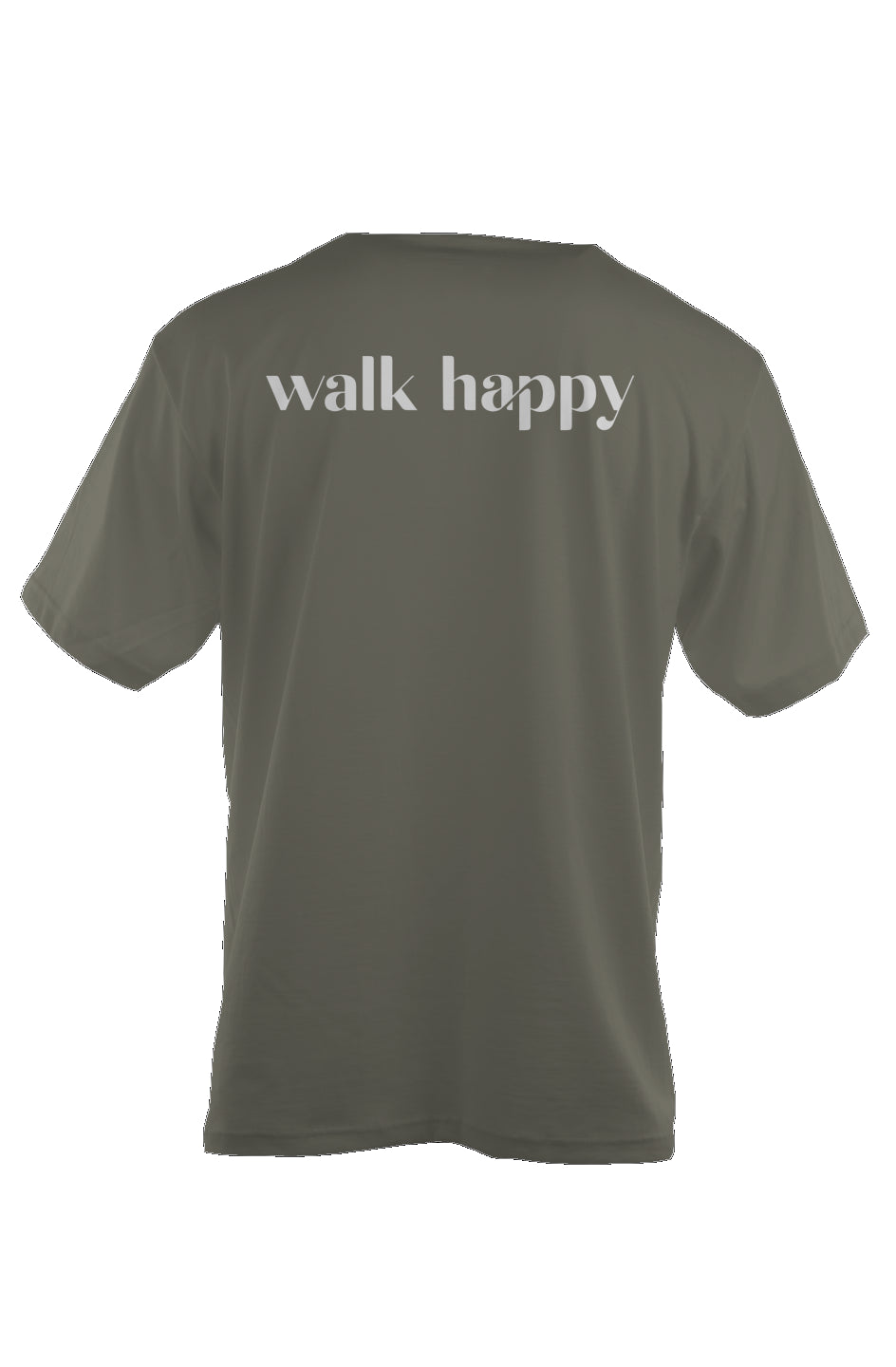 Walk Happy Oversized Heavyweight T Shirt Olive