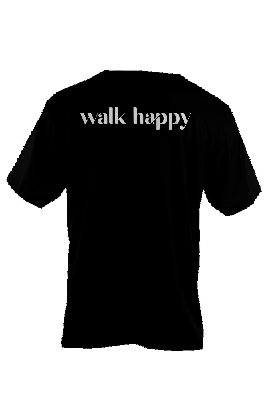 Walk Happy Oversized Heavyweight T Shirt Black