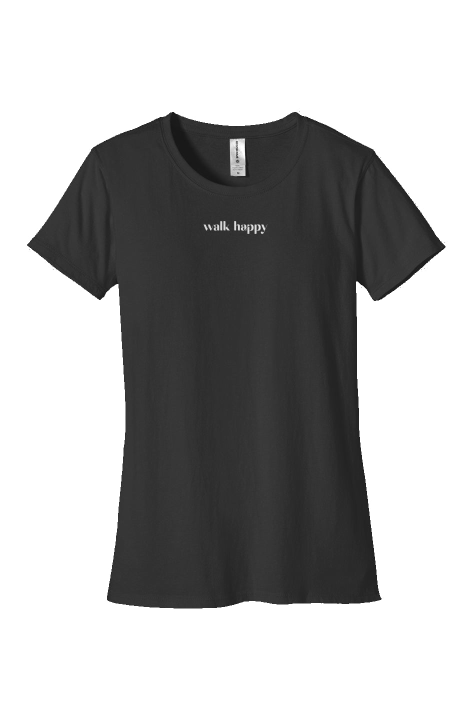 Walk Happy Womens Classic T Shirt Black