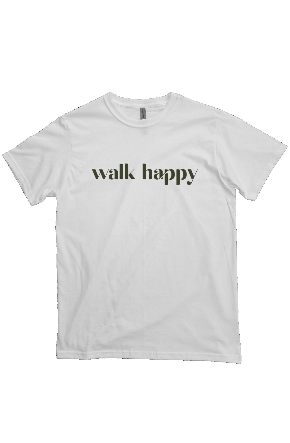 WALK HAPPY HEAVYWEIGHT T-SHIRT WHITE