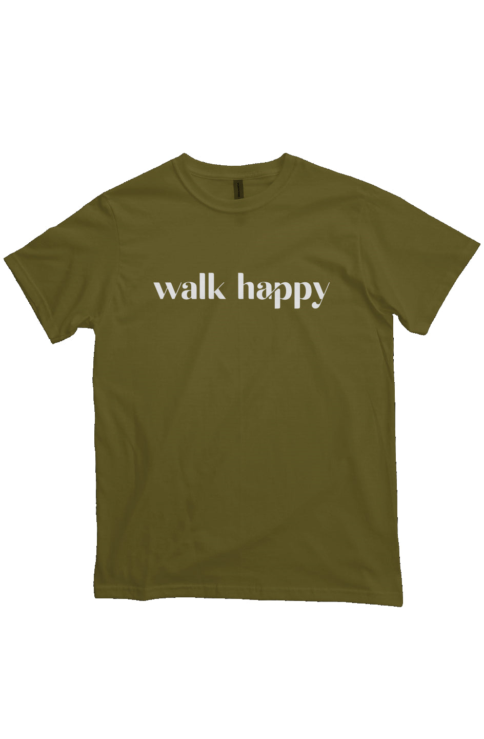 WALK HAPPY HEAVYWEIGHT T-SHIRT OLIVE